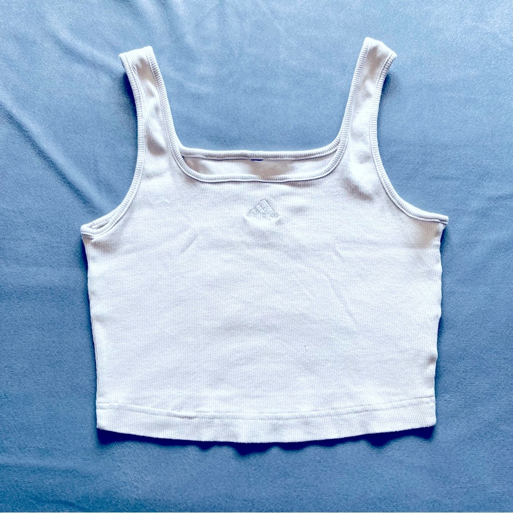 Adidas ribbed crop top